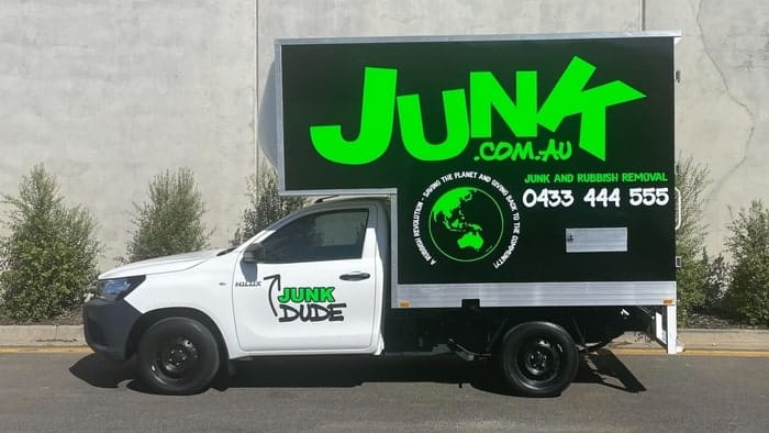 rubbish removal truck