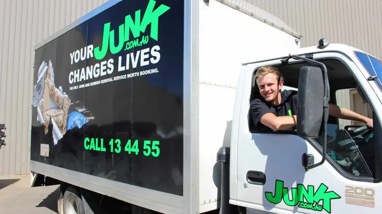 Junk Driver Inside the Truck