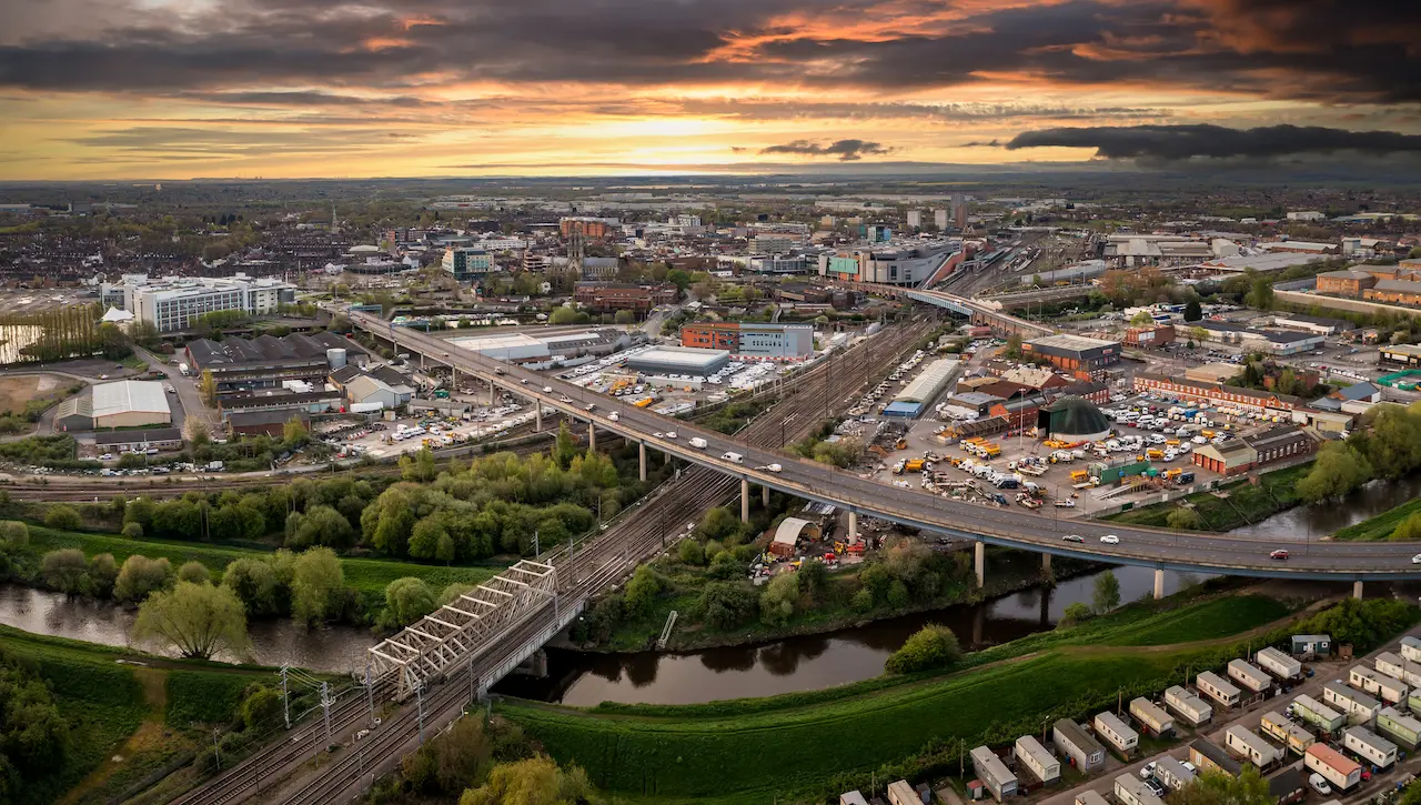 Aerial View of Doncaster, Australia