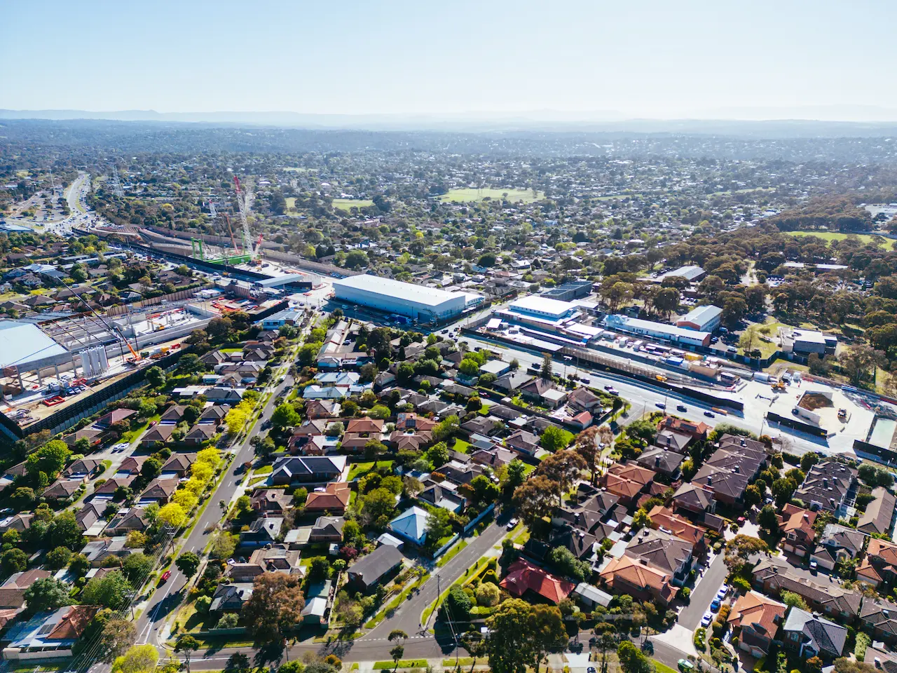 Aerial View of Watsonia North Australia