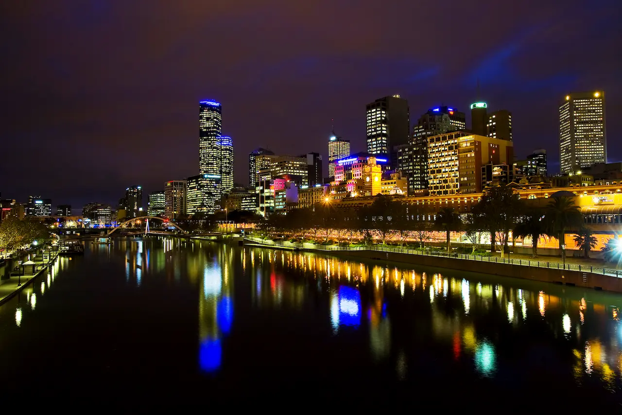 City Night Lights in Carnegie