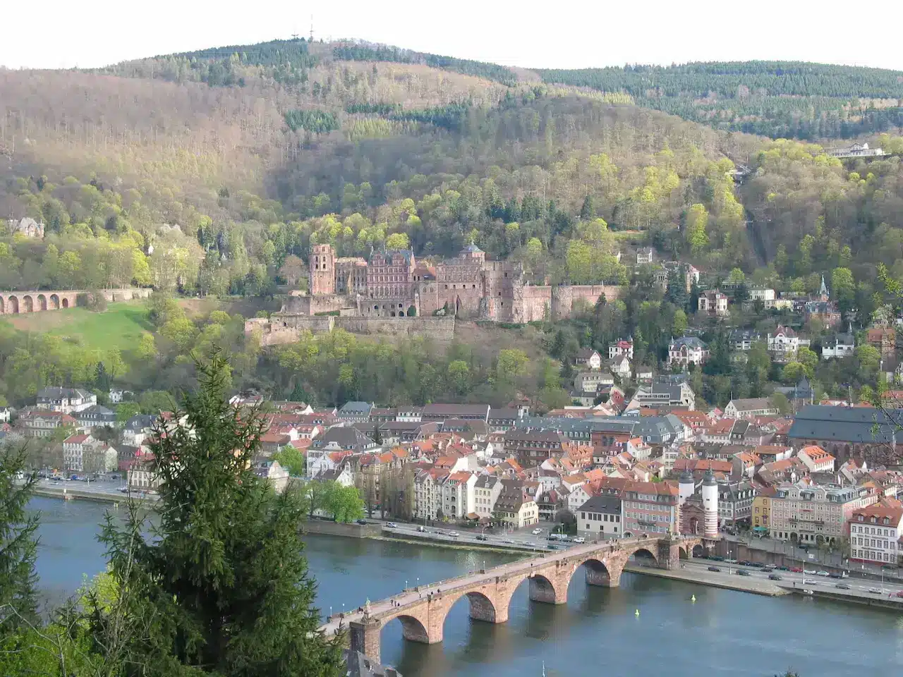 Heidelberg West Castle and the Town
