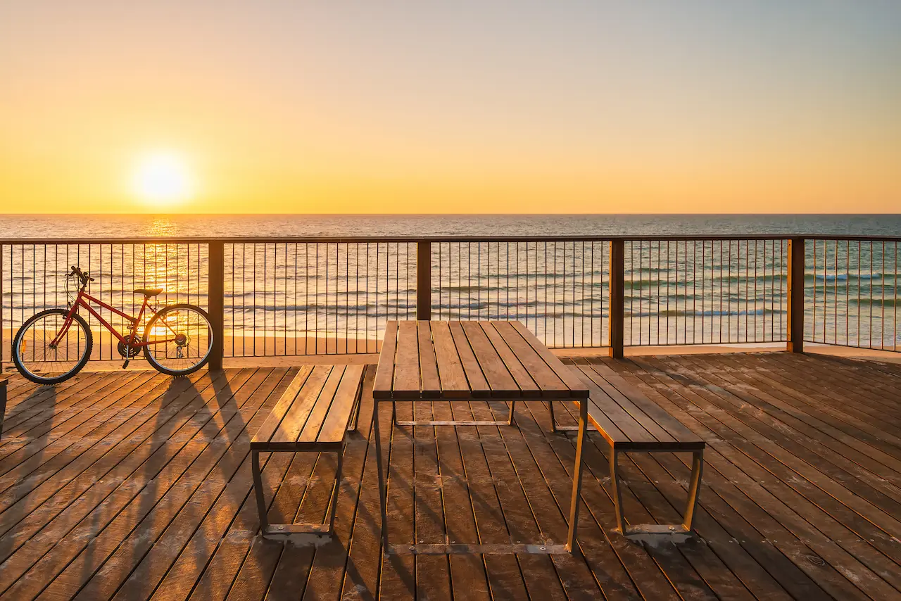 Picnic Table on the Beach in Somerton Australia