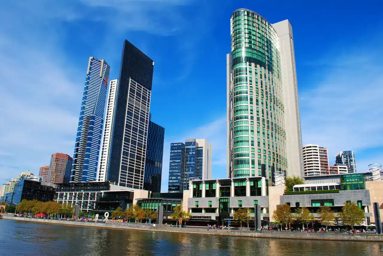 Southbank Area and Crown Casino in Melbourne
