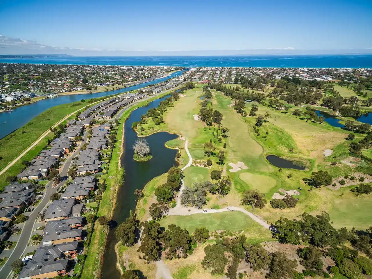 Aerial View of Bonbeach Suburb
