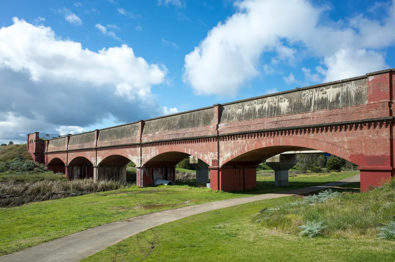 Heritage Building of Skeleton Creek Viaduct in Hoppers Crossing