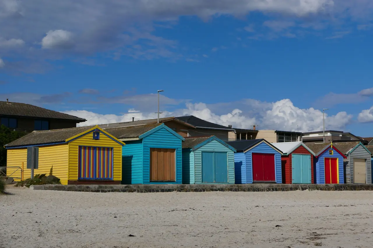 Shore of Aspendale Beach in Victoria