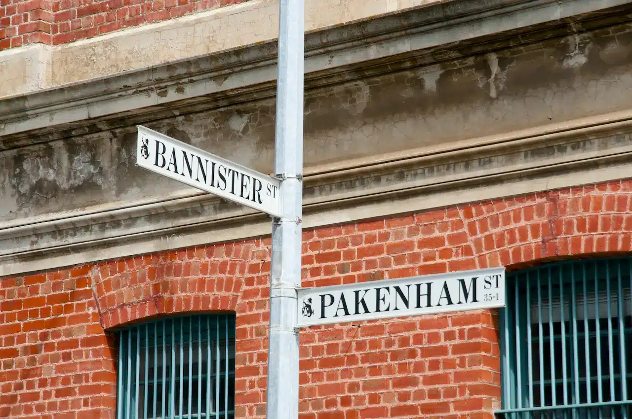 Bannister & Pakenham Street Signs in Fremantle