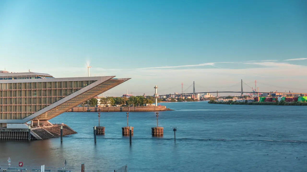 Dockland Hamburg Altona at the Old Fishing Port