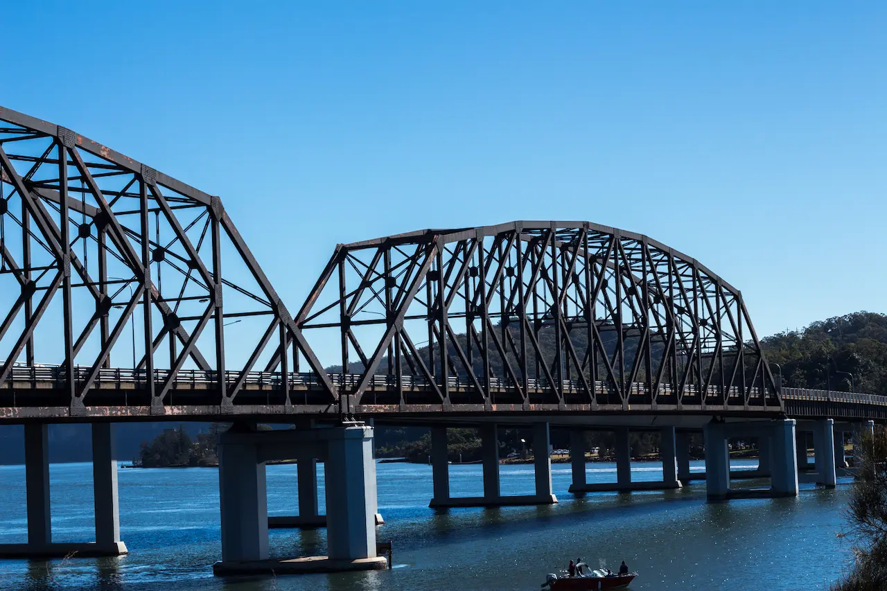 Metal Bridge Spanning the Hawkesbury River at Brooklyn