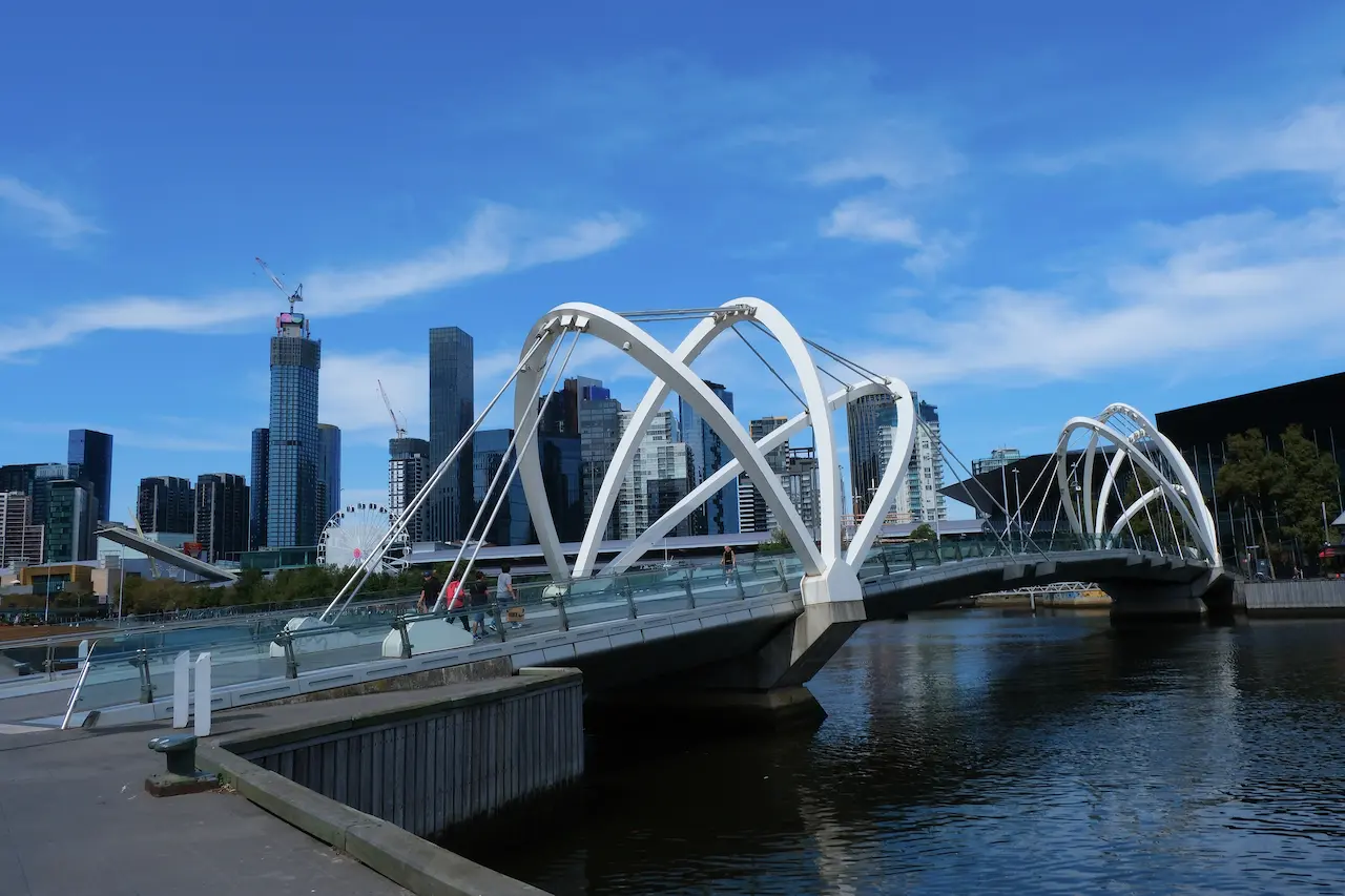 Seafarers Bridge Crossing Yarra-Fluss river