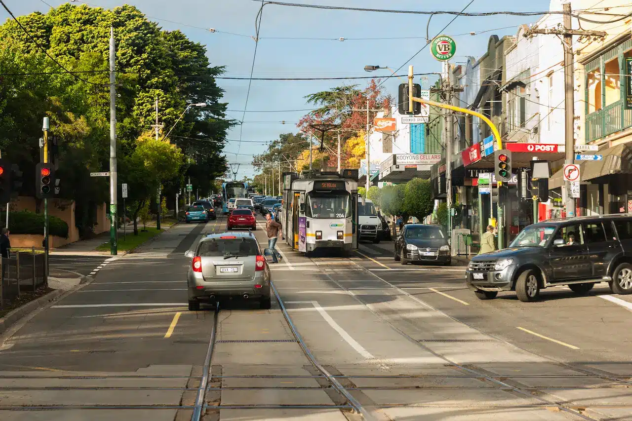 Street Scene in Melbourne suburb Kooyong